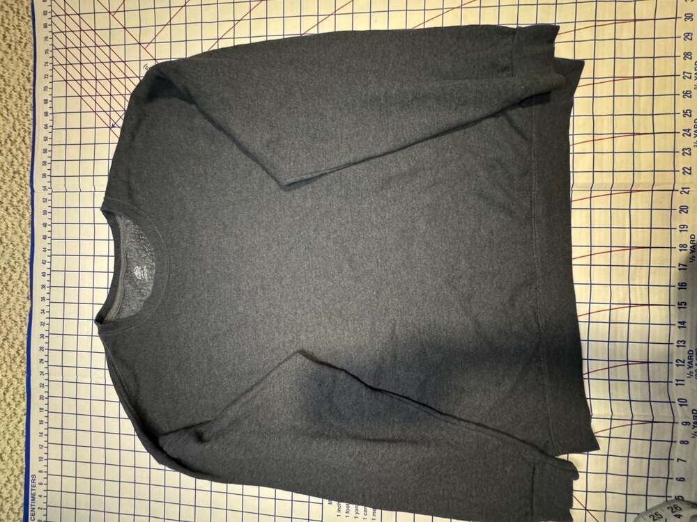 Athletic Works Men's Fleece Crewneck Sweatshirt Charcoal Gray XL